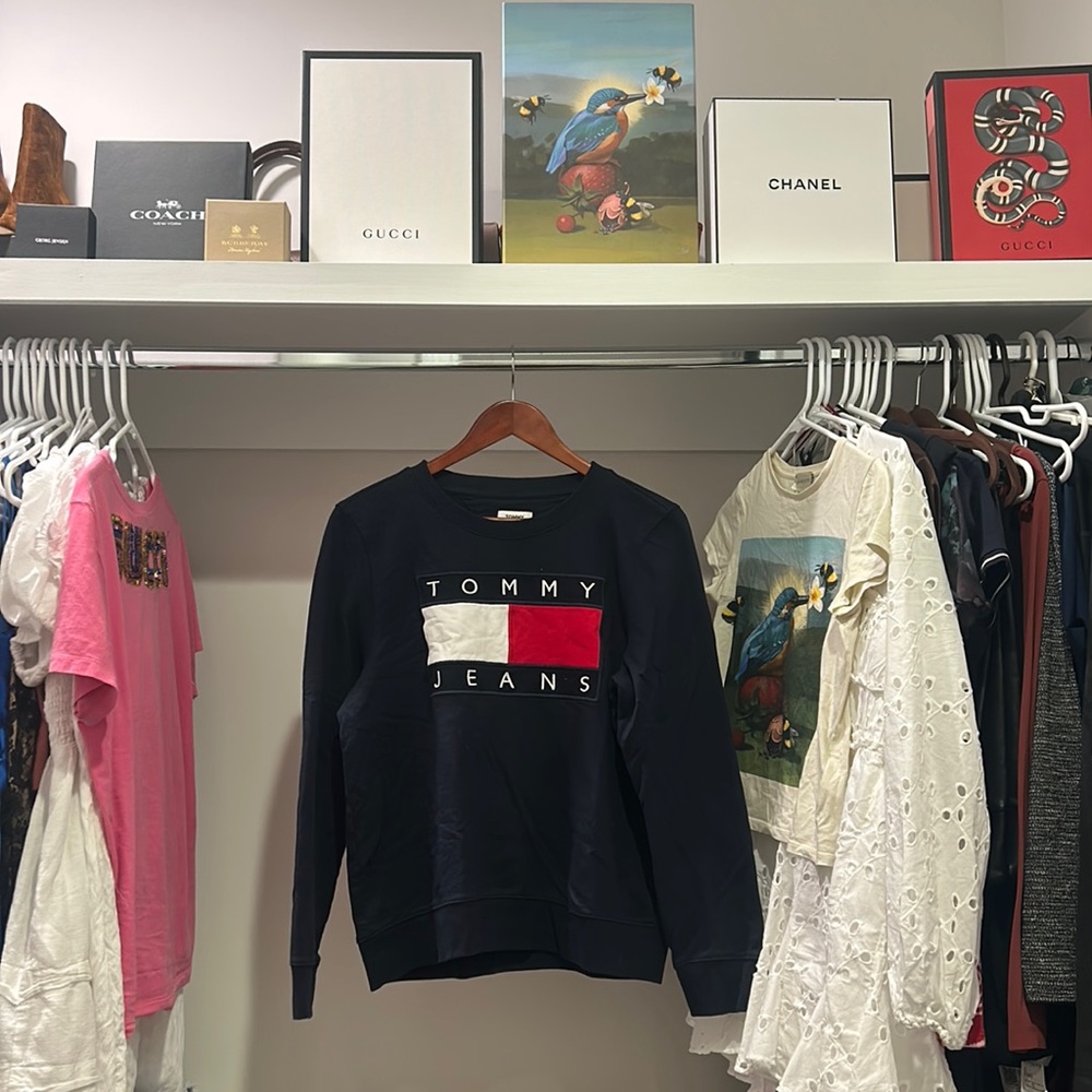 Blue Pullover with logo